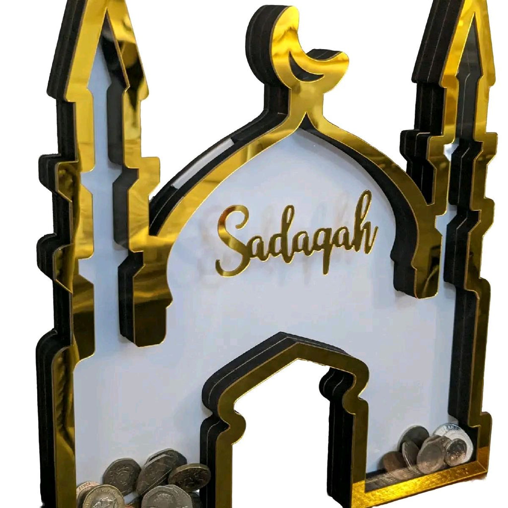 Sadaqah Mosque Shape Coin Charity Box