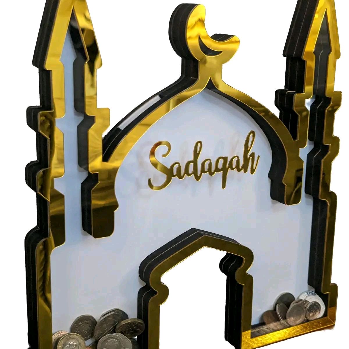 Sadaqah Mosque Shape Coin Charity Box