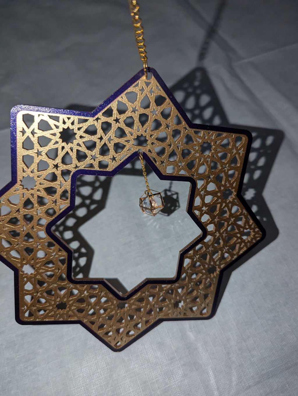 Set of 2 Star shaped Islamic art style Ramadan Decoration hangings