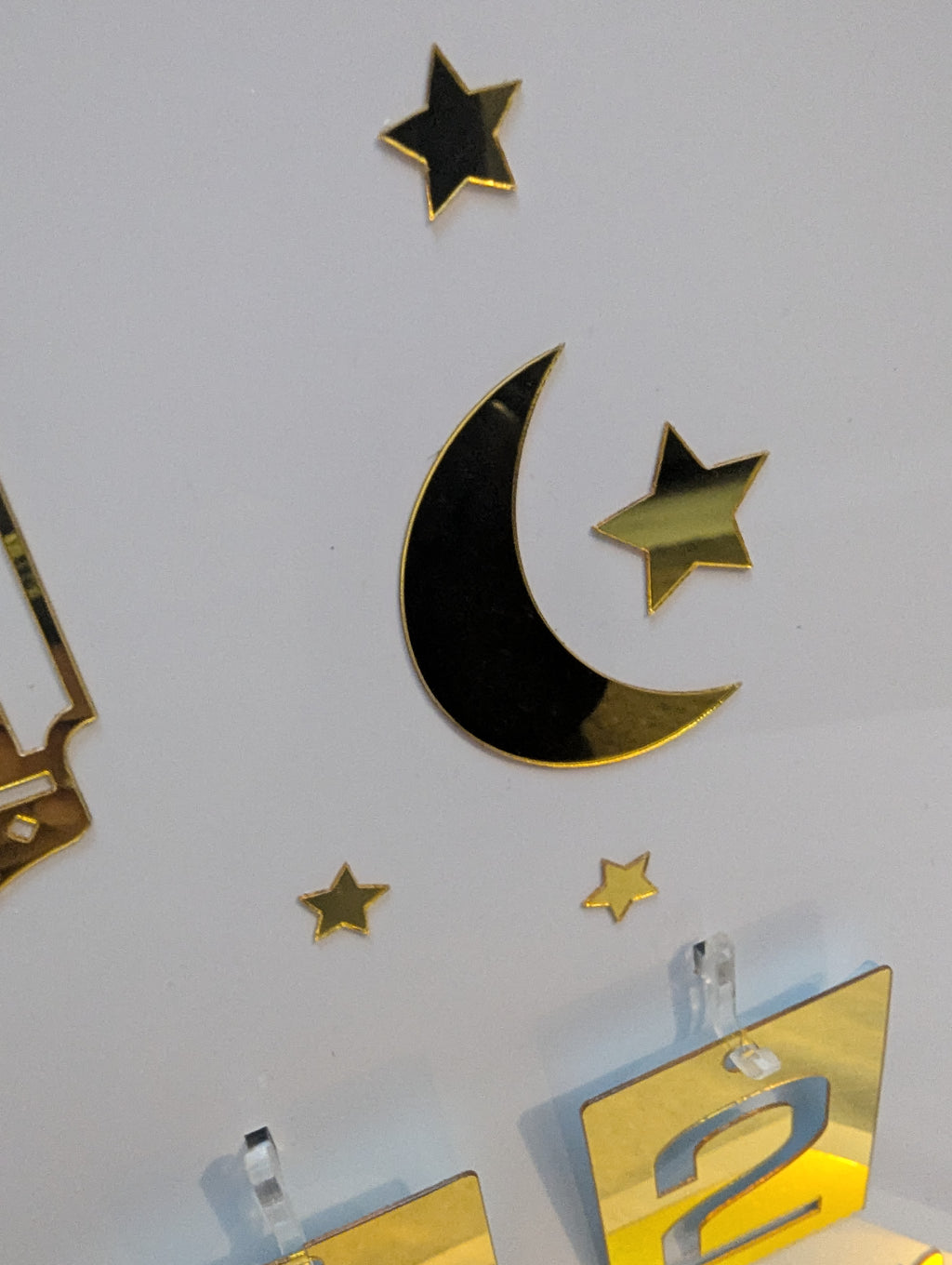 Large 30cm Luxury Ramadan Stand White and Gold