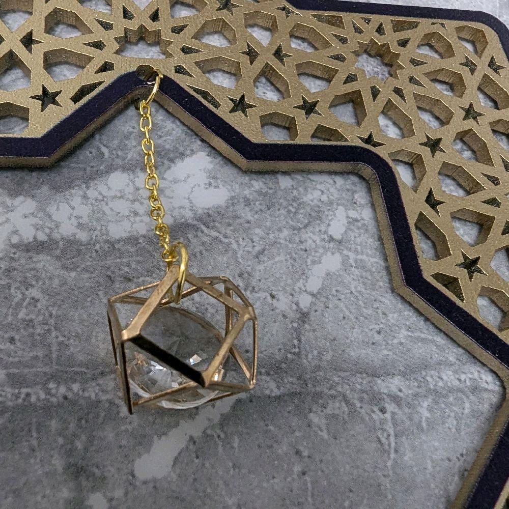 Set of 2 Star shaped Islamic art style Ramadan Decoration hangings