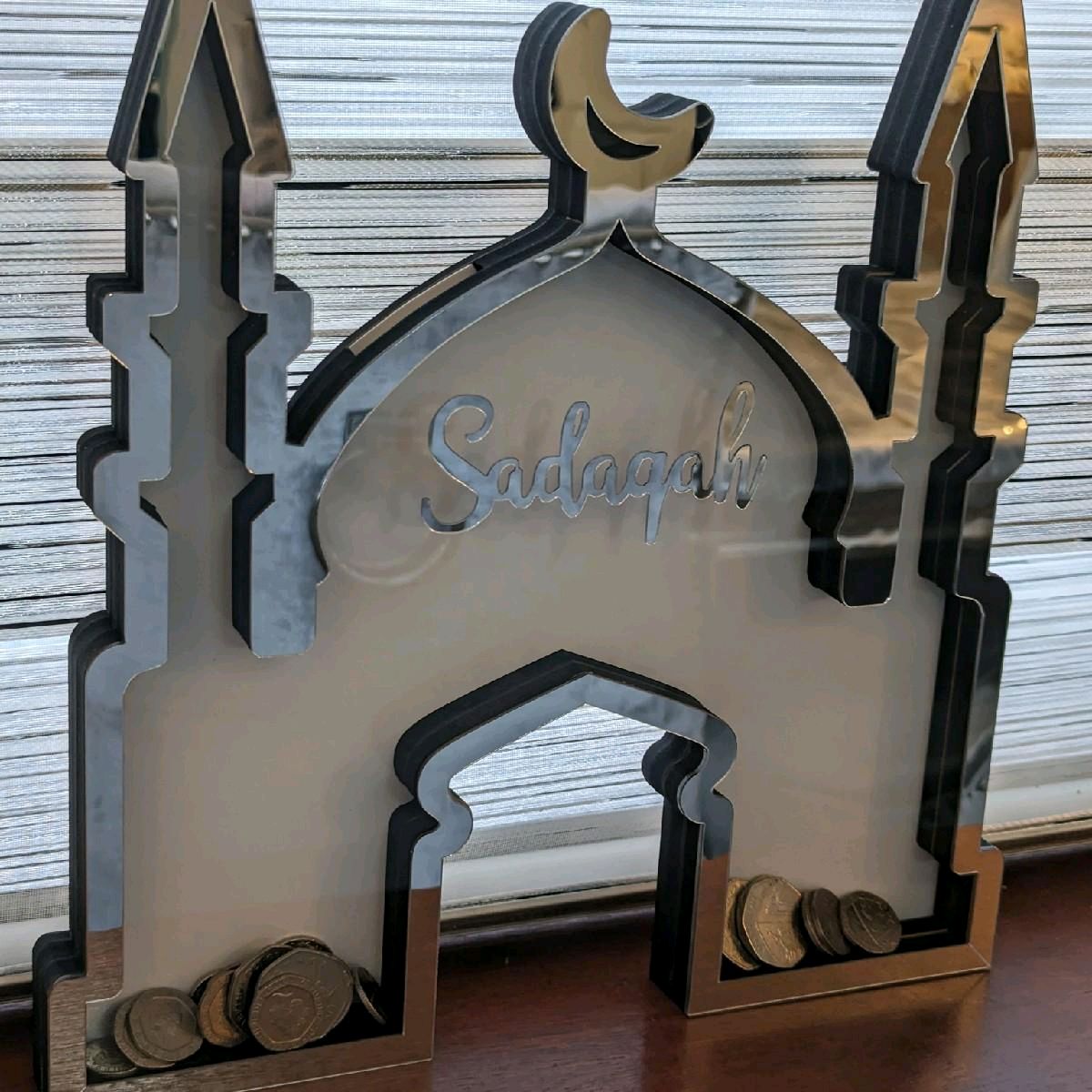 Sadaqah Mosque Shape Coin Charity Box