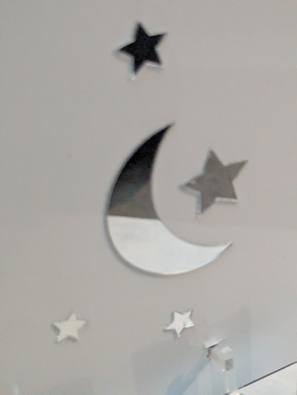 Large 30cm Luxury Ramadan Stand White and Silver